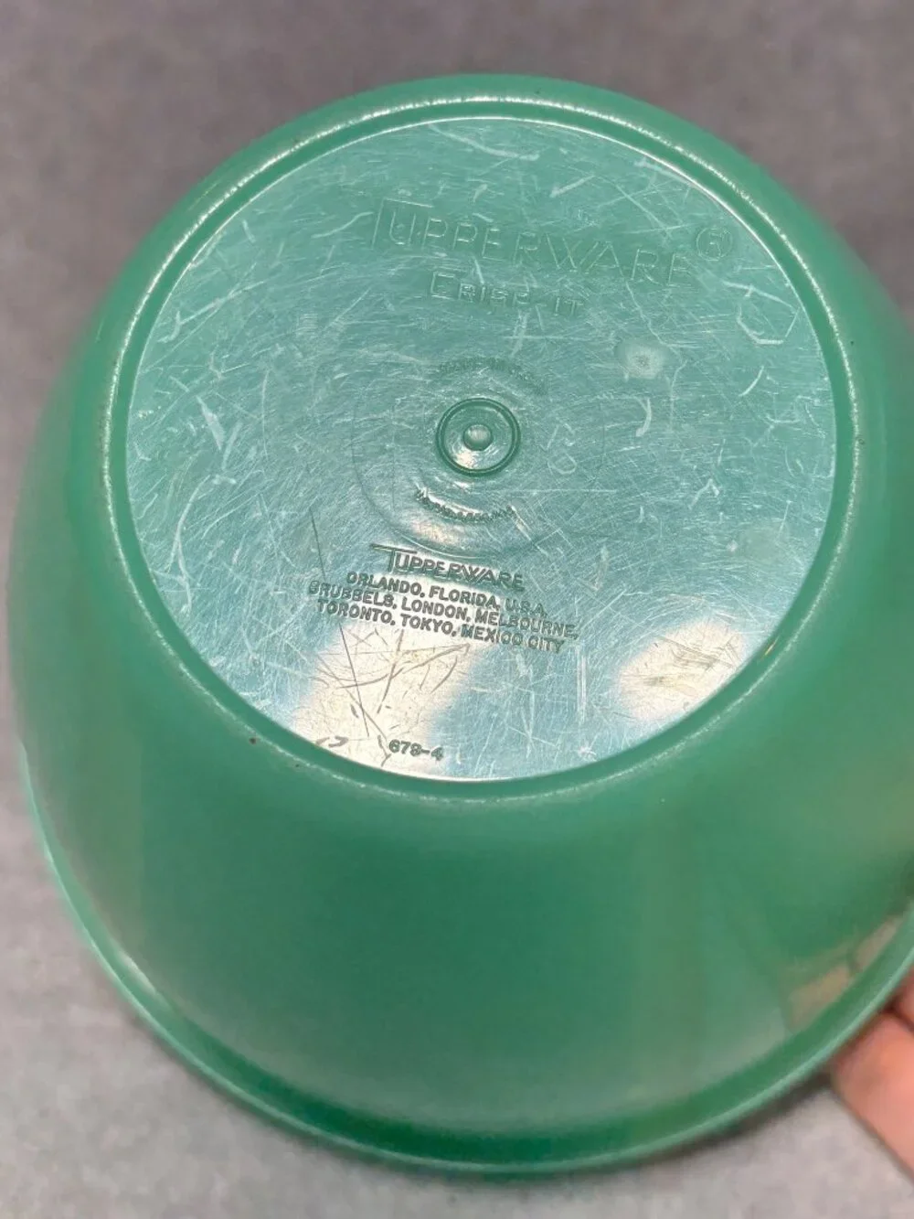 Vintage Tupperware Crisp It Lettuce Keeper 679 Lid 680 Jadeite Green No Spike